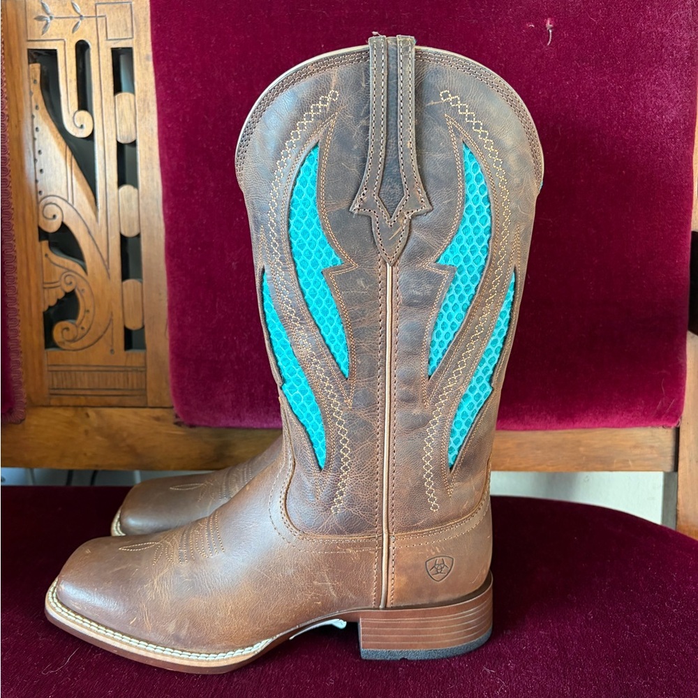 Ariat VentTEK Ultra QuickDraw square toe western … - image 5